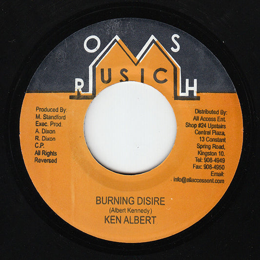 Ken Albert : Burning Desire (7")