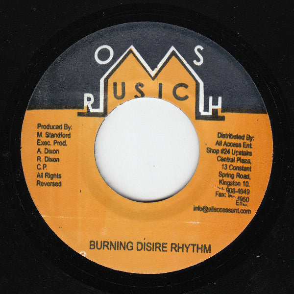 Ken Albert : Burning Desire (7")