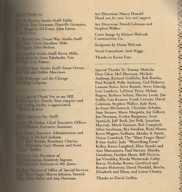 Michael Jackson : HIStory - Past, Present And Future - Book I (CD, Album, RE, Gol + CD, Comp, Gol)