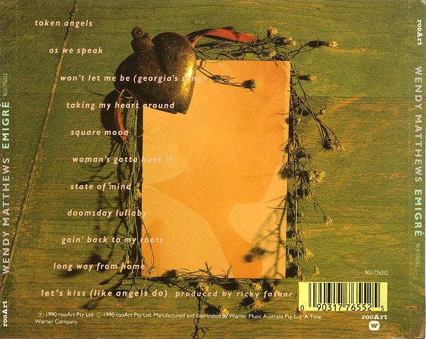 Wendy Matthews : Emigré (CD, Album, RE)