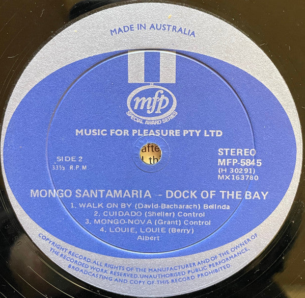 Mongo Santamaria : Dock Of The Bay (LP, Comp)