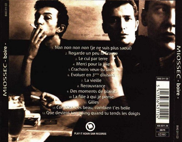 Miossec : Boire (CD, Album)