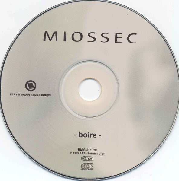 Miossec : Boire (CD, Album)