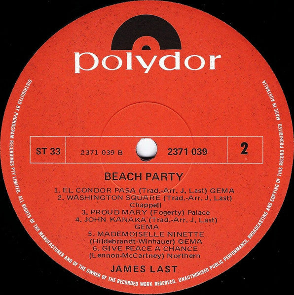 James Last : Beach Party (LP, Album)