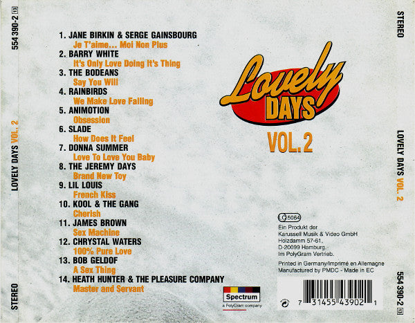 Various : Lovely Days Vol. 2: Sexy Nights (CD, Comp)