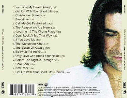Brian Kennedy : Get On With Your Short Life (CD, Album, RE)