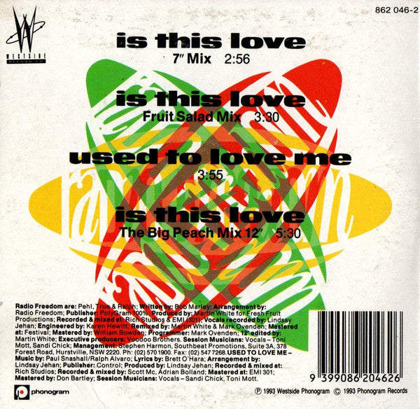Radio Freedom : Is This Love (CD, Single)