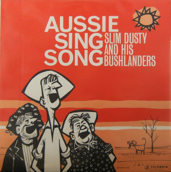 Slim Dusty And His Bushlanders : Aussie Sing Song (LP, Album, Mono, RE)
