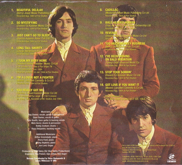 The Kinks : Kinks (CD, Album, RE, RM, Dig)