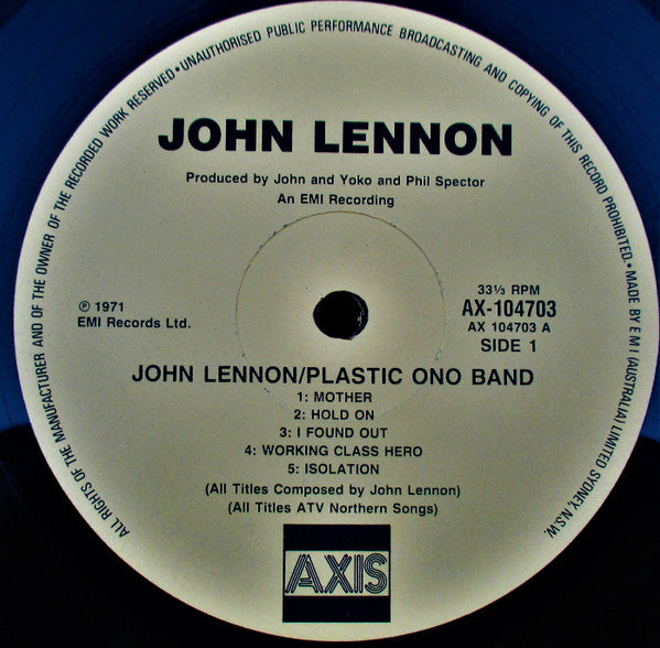 John Lennon & Plastic Ono Band* : John Lennon / Plastic Ono Band (LP, Album, RE)