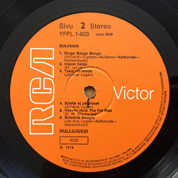 Hullujussi : Bulvania (LP, Album)