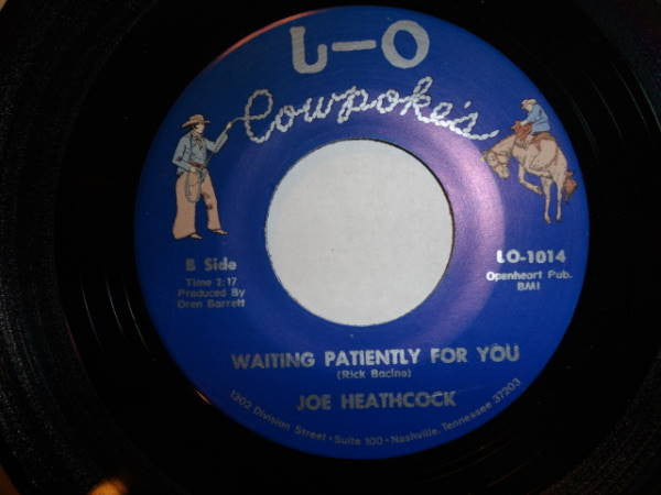 Joe Heathcock : Bob's Rose / Waiting Patiently For You (7", Single)