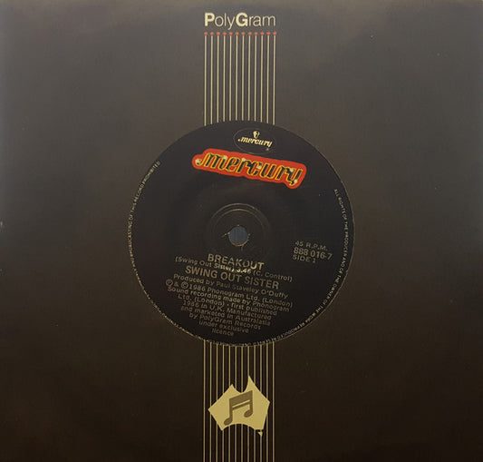 Swing Out Sister : Breakout (7", Single)