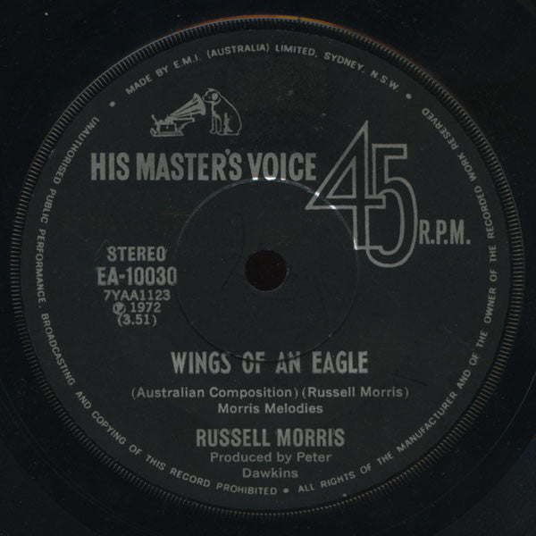 Russell Morris : Wings Of An Eagle (7", Single)