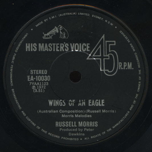 Russell Morris : Wings Of An Eagle (7", Single)