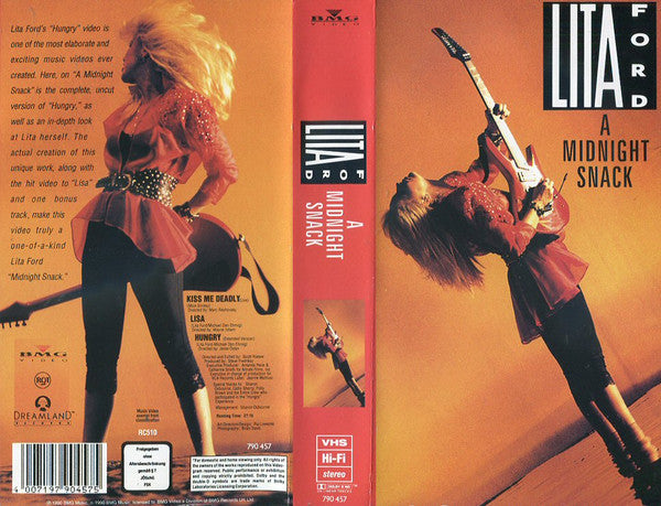 Lita Ford : A Midnight Snack (VHS, PAL)