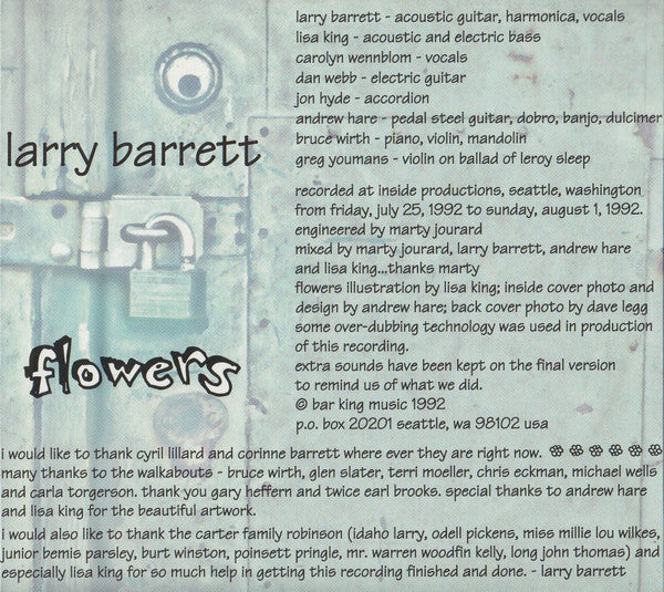 Larry Barrett : Flowers (CD, Album)