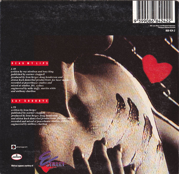 Melissa Tkautz : Read My Lips (CD, Single, Car)