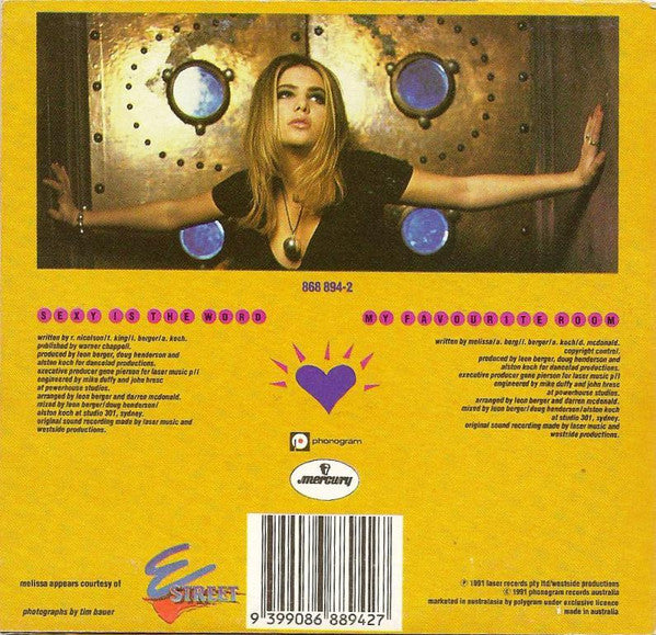 Melissa Tkautz : Sexy Is The Word (CD, Single, Car)