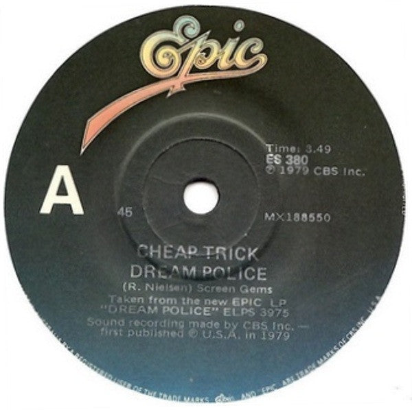 Cheap Trick : Dream Police (7", Single)