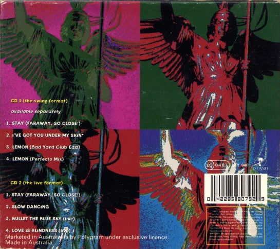 U2 : Stay (Faraway, So Close!) - The Live Format (CD, Single, Dig)