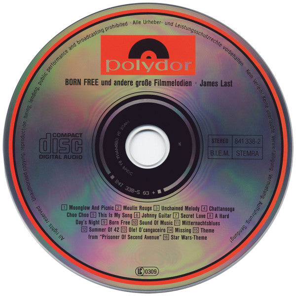 James Last : Born Free... Und Andere Große Filmmelodien (CD, Comp)