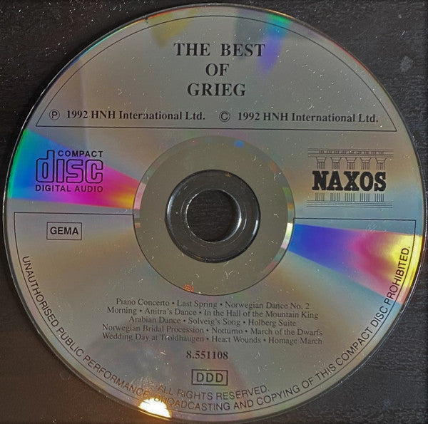 Edvard Grieg : The Best Of Grieg (CD, Comp)