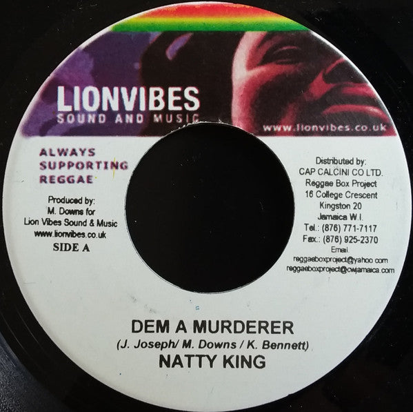 Natty King / Leaf A Life* : Dem A Murderer / Run Down Deh (7", Single)