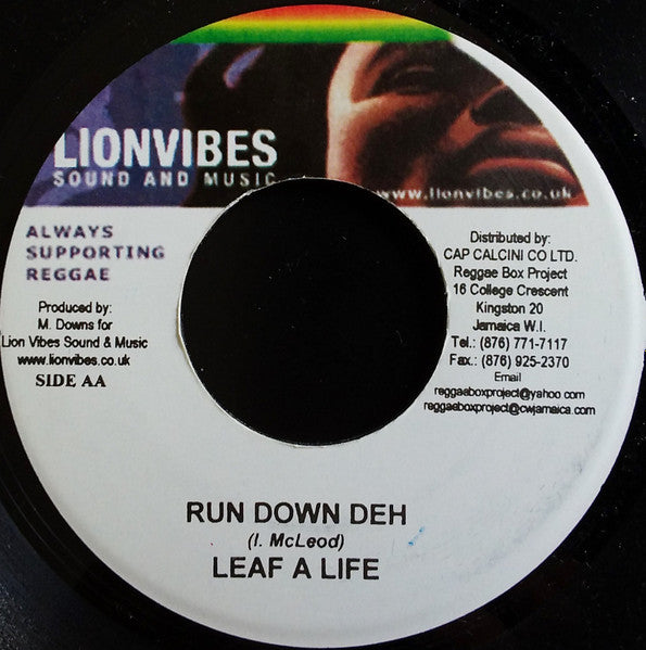 Natty King / Leaf A Life* : Dem A Murderer / Run Down Deh (7", Single)
