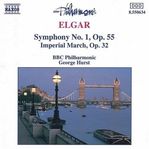 Elgar* - BBC Philharmonic, George Hurst : Symphony No. 1, Op. 55 · Imperial March, Op. 32 (CD, Album, RP)