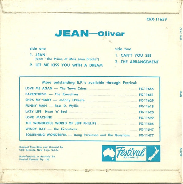 Oliver (6) : Jean (7", EP)