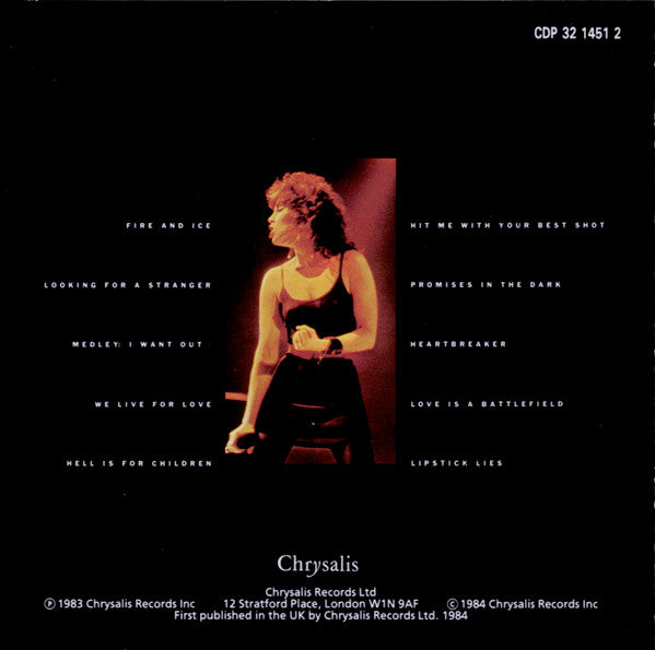 Benatar* : Live From Earth (CD, Album, RE)
