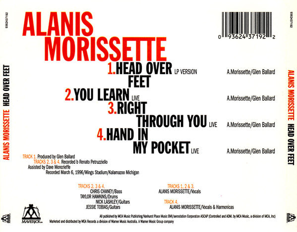 Alanis Morissette : Head Over Feet (CD, Single)