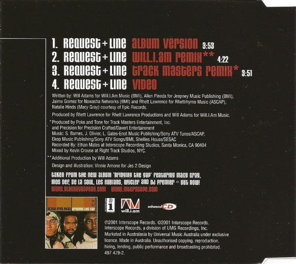 Black Eyed Peas Featuring Macy Gray : Request + Line (CD, Single, Enh)
