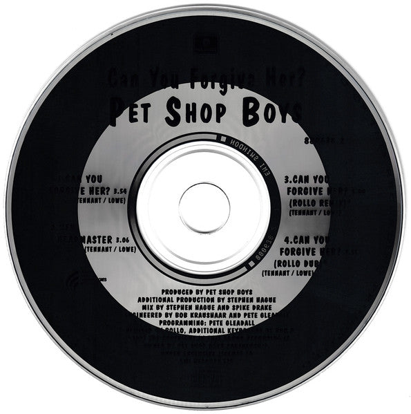 Pet Shop Boys : Can You Forgive Her? (CD, Maxi, Car)