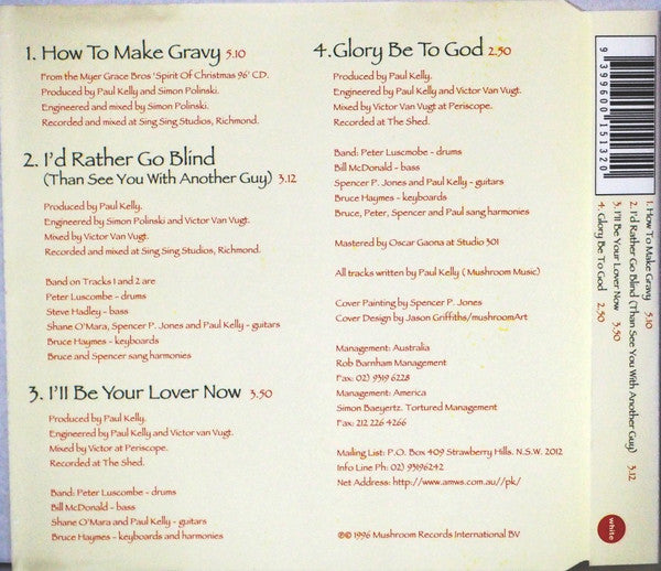 Paul Kelly (2) : How To Make Gravy (CD, Single)