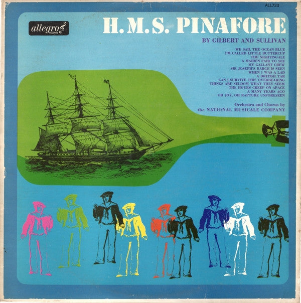 Gilbert & Sullivan, The National Musicale Company : H.M.S. Pinafore (LP, Album)