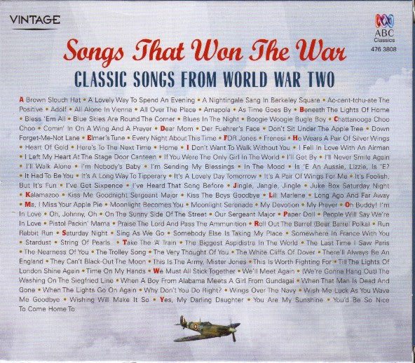 Various : Songs That Won The War (4xCD, Comp + Box)
