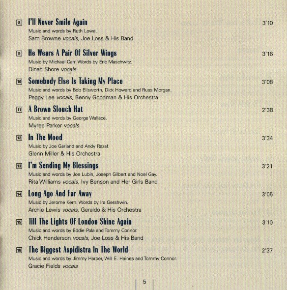 Various : Songs That Won The War (4xCD, Comp + Box)