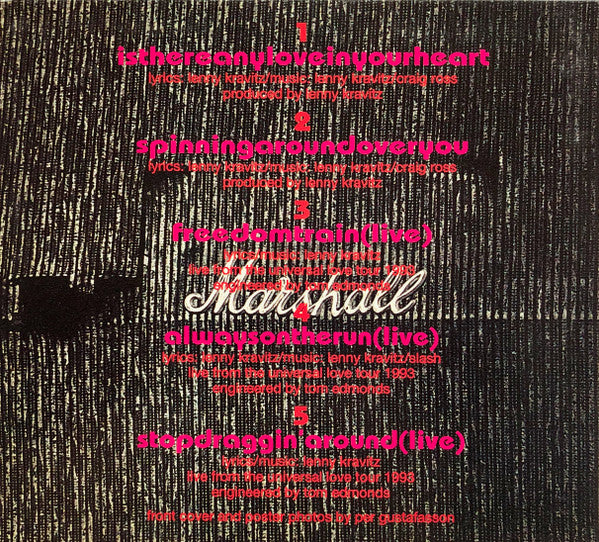 Lenny Kravitz : Is There Any Love In Your Heart (CD, EP, Ltd, Dig)