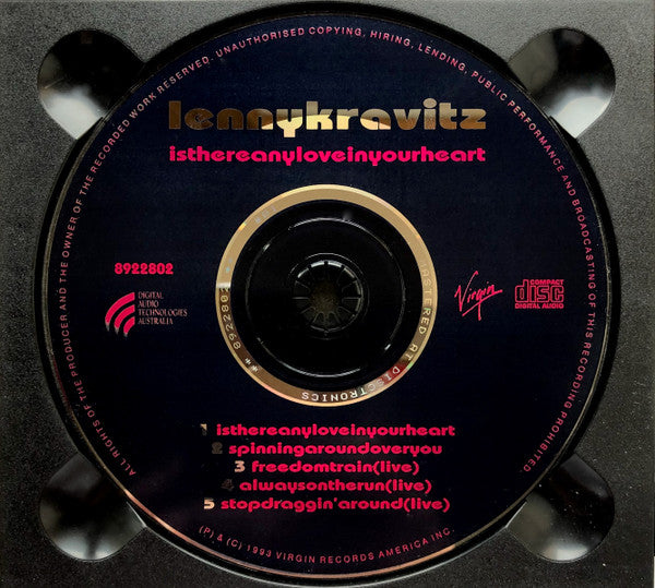 Lenny Kravitz : Is There Any Love In Your Heart (CD, EP, Ltd, Dig)