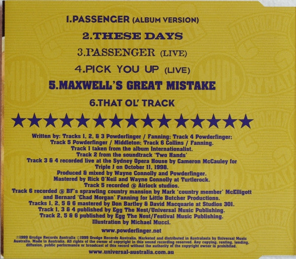 Powderfinger : Passenger (CD, EP)