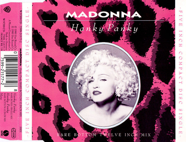 Madonna : Hanky Panky (Bare Bottom Twelve Inch Mix) (CD, Single)