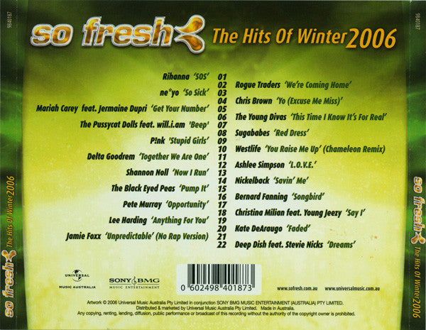 Various : So Fresh: The Hits Of Winter 2006 (CD, Comp)