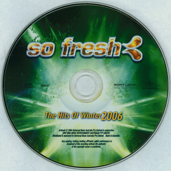 Various : So Fresh: The Hits Of Winter 2006 (CD, Comp)