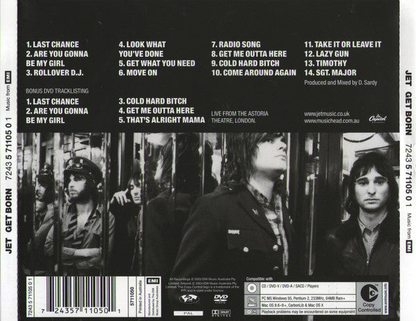 Jet (2) : Get Born (CD, Album, Copy Prot. + DVD-V, PAL)