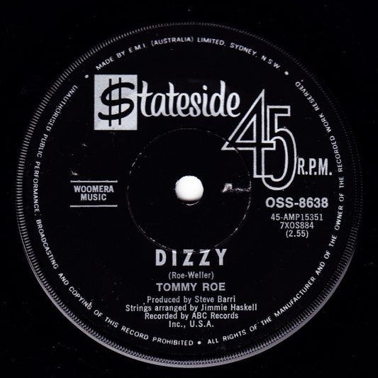 Tommy Roe : Dizzy (7", Single)