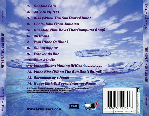Vengaboys : The Platinum Album (CD, Album, Enh)