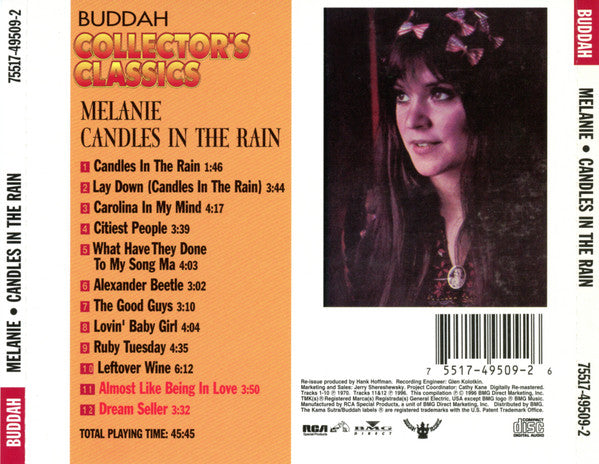 Melanie (2) : Candles In The Rain (CD, Album, RE, RM)
