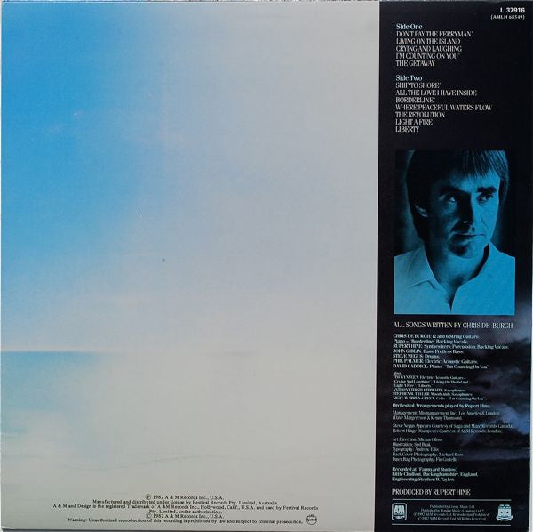Chris de Burgh : The Getaway (LP, Album)